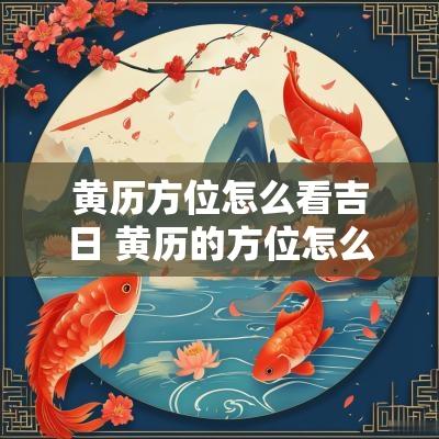 黄历方位怎么看吉日 黄历的方位怎么看