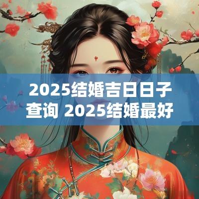 2025结婚吉日日子查询 2025结婚最好的日子