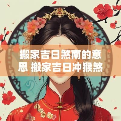 搬家吉日煞南的意思 搬家吉日冲猴煞北是什么意思