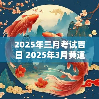 2025年三月考试吉日 2025年3月黄道吉日一览表