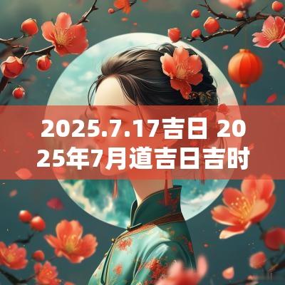 2026.7.17吉日 2026年7月道吉日吉时查询 2026.7.17吉日 2026年7月道吉日吉时查询