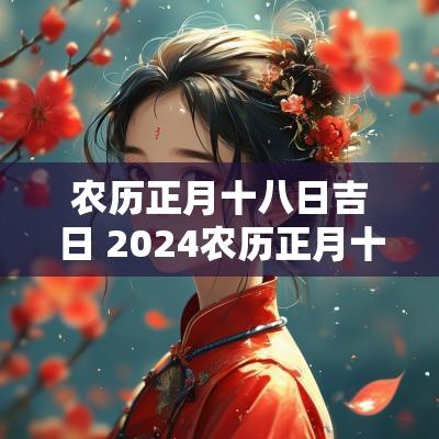农历正月十八日吉日 2025农历正月十九日子好不好