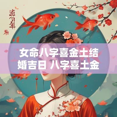 女命八字喜金土结婚吉日 八字喜土金的名字女