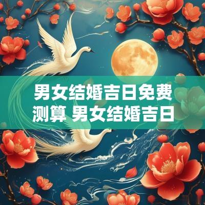 男女结婚吉日免费测算 男女结婚吉日免费测算查询