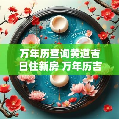 万年历查询黄道吉日住新房 万年历吉日查询2025