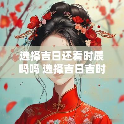 选择吉日还看时辰吗吗 选择吉日吉时的正确方法
