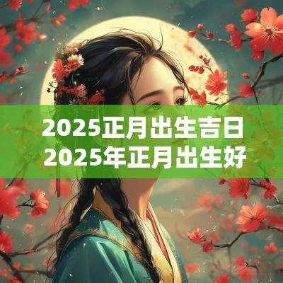 2025正月出生吉日 2025年正月出生好不好