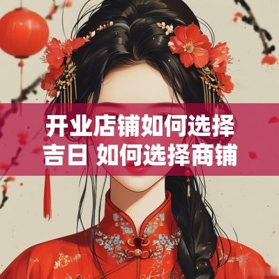 开业店铺如何选择吉日 如何选择商铺开业日期
