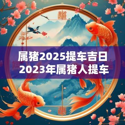 属猪2025提车吉日 2025年属猪人提车吉日