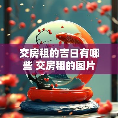 交房租的吉日有哪些 交房租的图片