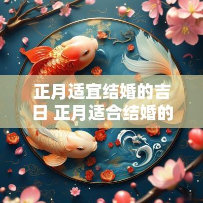 正月适宜结婚的吉日 正月适合结婚的日子2025