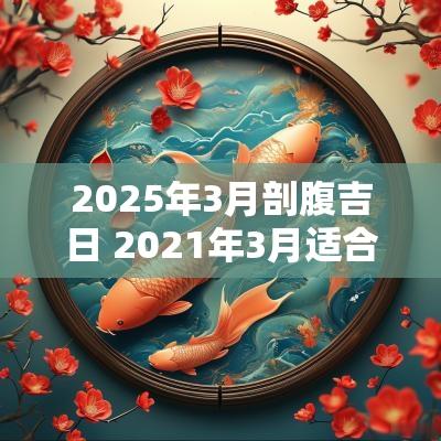 2025年3月剖腹吉日 2025年3月适合剖腹的日子