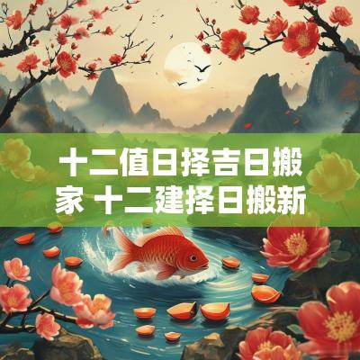 十二值日择吉日搬家 十二建择日搬新家吉日子