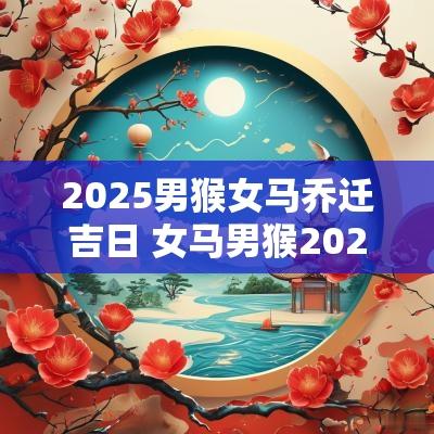 2025男猴女马乔迁吉日 女马男猴2025年几月结婚好