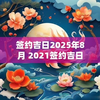 签约吉日2025年8月 2025签约吉日