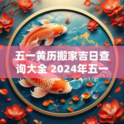 五一黄历搬家吉日查询大全 2025年五一搬家日子怎么样