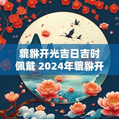 貔貅开光吉日吉时佩戴 2025年貔貅开光吉日吉时查询
