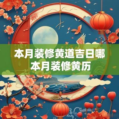 本月装修黄道吉日哪 本月装修黄历