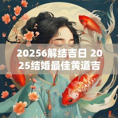 20256解结吉日 2025结婚最佳黄道吉日一览表2025