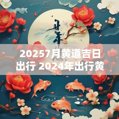 20257月黄道吉日出行 2025年出行黄道吉日