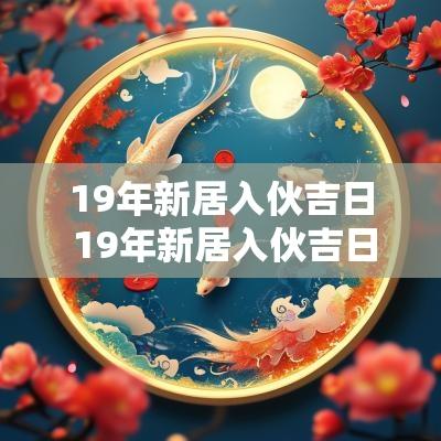 19年新居入伙吉日 19年新居入伙吉日有哪些
