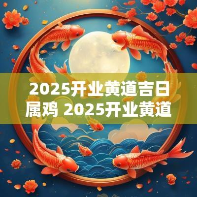 2025开业黄道吉日属鸡 2025开业黄道吉日