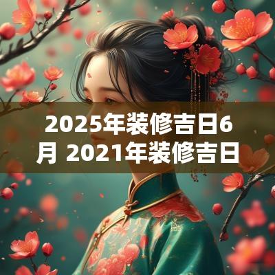 2025年装修吉日6月 2025年装修吉日一览表6月