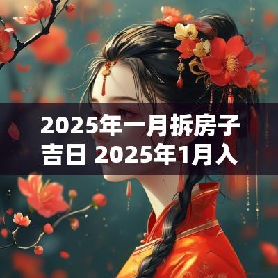 2025年一月拆房子吉日 2025年1月入宅黄道吉日
