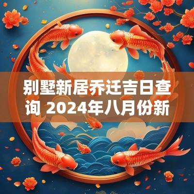 别墅新居乔迁吉日查询 2025年八月份新居乔迁吉日查询