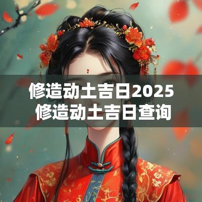修造动土吉日2025 修造动土吉日查询