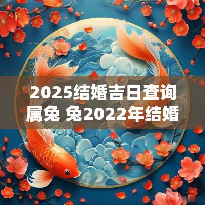 2025结婚吉日查询属兔 兔2025年结婚好吗