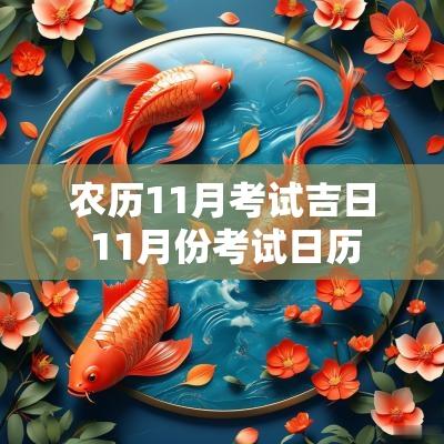 农历11月考试吉日 11月份考试日历