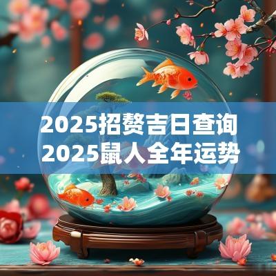 2025招赘吉日查询 2025鼠人全年运势如何