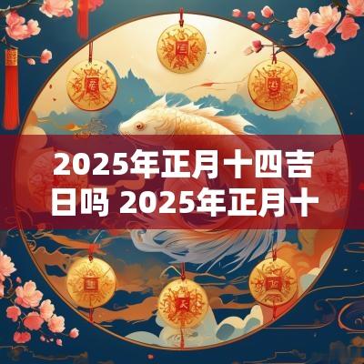 2025年正月十四吉日吗 2025年正月十四适合结婚吗