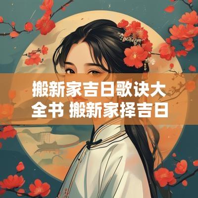 搬新家吉日歌诀大全书 搬新家择吉日的正确方法