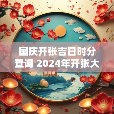 国庆开张吉日时分查询 2025年开张大吉日子查询
