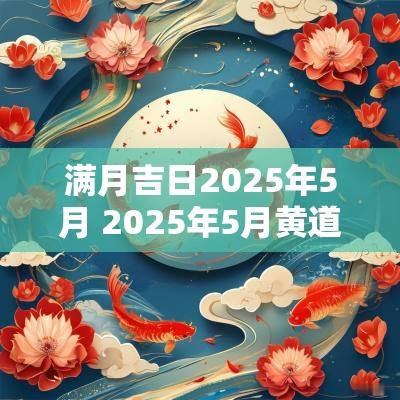 满月吉日2025年5月 2025年5月黄道吉日
