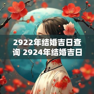 2922年结婚吉日查询 2924年结婚吉日