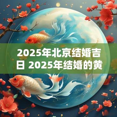 2025年北京结婚吉日 2025年结婚的黄道吉日