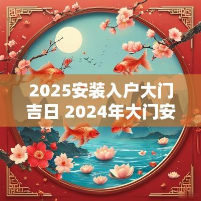 2025安装入户大门吉日 2025年大门安装黄道吉日