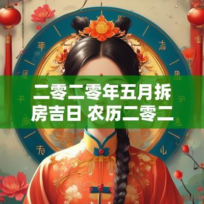二零二零年五月拆房吉日 农历二零二二年五月二十进宅咋样