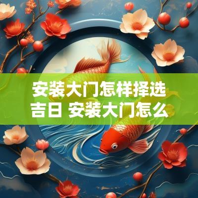 安装大门怎样择选吉日 安装大门怎么选黄道吉日 安装大门怎样择选吉日 安装大门怎么选黄道吉日