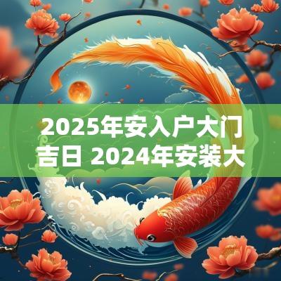 2025年安入户大门吉日 2025年安装大门吉日及时间
