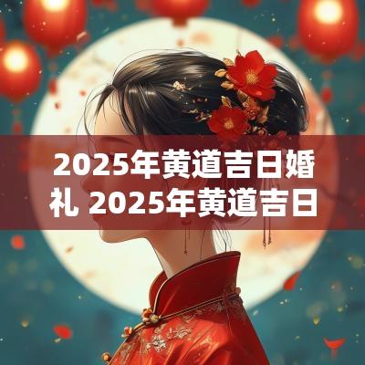 2025年黄道吉日婚礼 2025年黄道吉日查询
