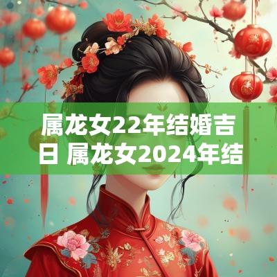 属龙女22年结婚吉日 属龙女2025年结婚上等吉日
