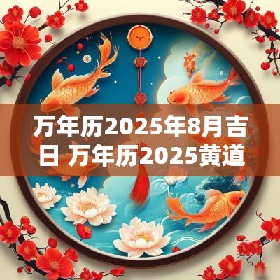 万年历2025年8月吉日 万年历2025黄道吉日