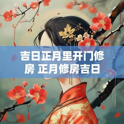 吉日正月里开门修房 正月修房吉日