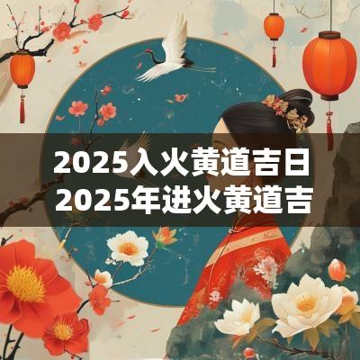 2025入火黄道吉日 2025年进火黄道吉日