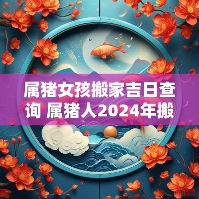 属猪女孩搬家吉日查询 属猪人2025年搬家吉日有哪些