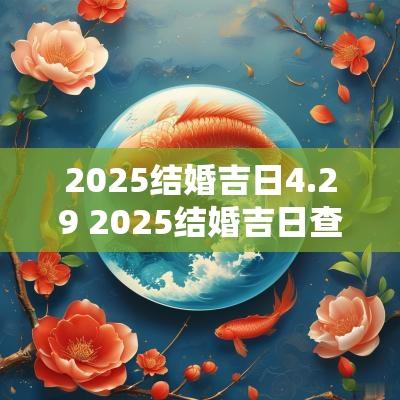 2025结婚吉日4.29 2025结婚吉日查询表
